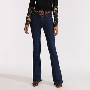 Veronica Beard Beverly High Rise Flare Jean NWT